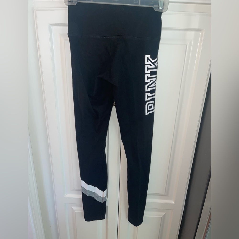 PINK VS Black Leggings Yoga Womens Size XS‎